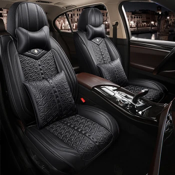 

Full Coverage Eco-leather auto seats covers PU Leather Car Seat Covers for Hyundai creta ix25 tucson ix35 santafe
