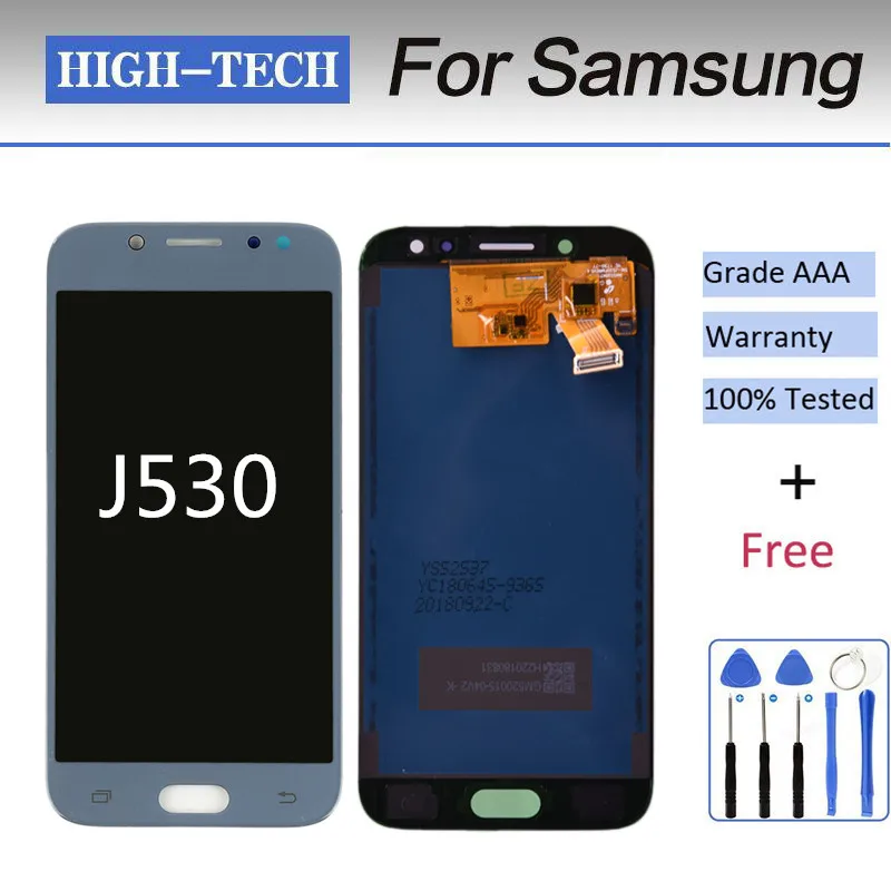 Регулируемый ЖК дисплей для Galaxy J530 2017 Samsung J5 дигитайзер сенсорного экрана Pro J530F 5 2