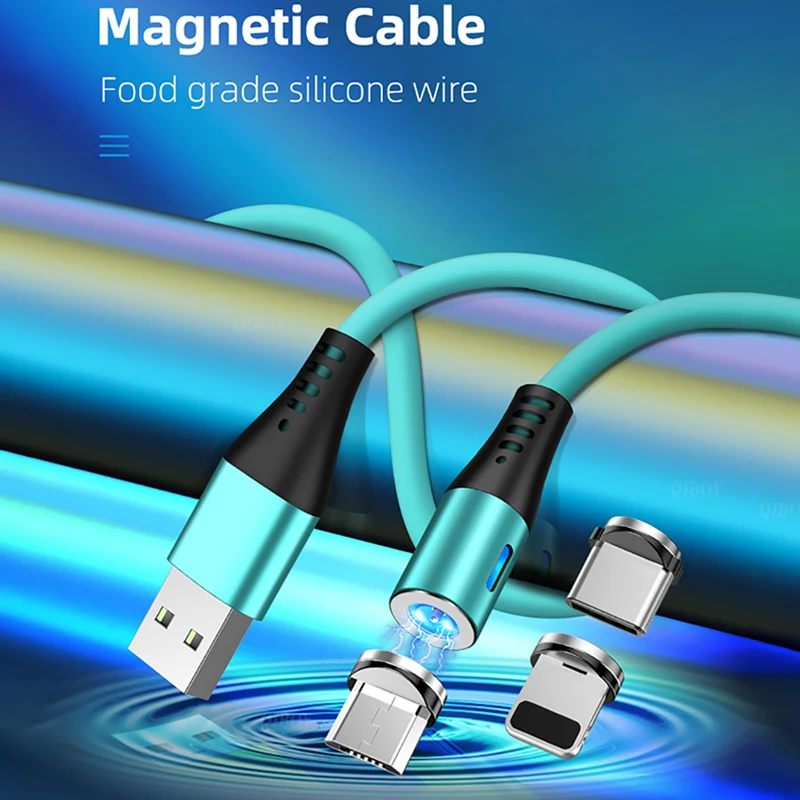 Магнитный Micro USB кабель для передачи данных iPhone 6 Samsung Android Быстрая зарядка