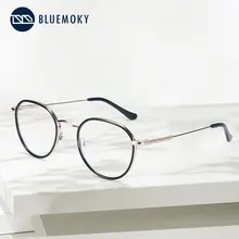 BLUEMOKY Ретро металлическая оправа для очков Для женщин Оптические очки прозрачные линзы оправа для очков, при близорукости Винтаж оправа для очков очки BT4301