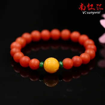 

Yunnan Baoshan South Red Agate Bracelet full of meat