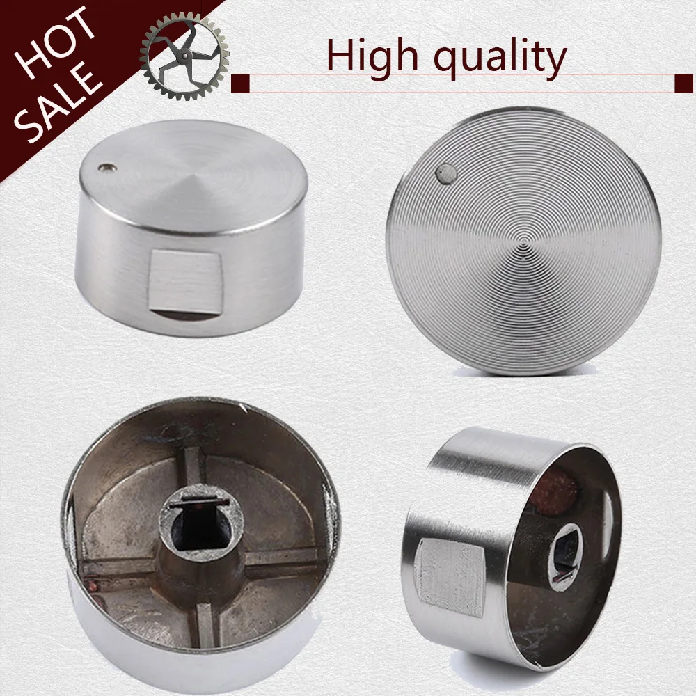 4Pcs High quality Alloy material Rotary Switches Round Knob Gas Stove Burner Oven Kitchen Parts Handles For Gas Stove