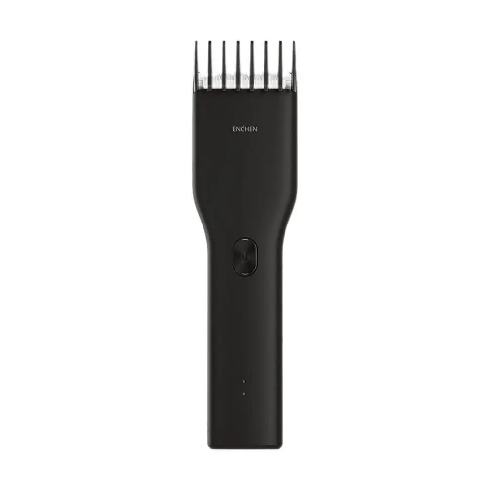 Xiaomi Enchen Boost USB электрическая машинка для стрижки волос с двумя скоростями Керамический Резак для волос быстрая зарядка триммер для волос для детей - Цвет: Black