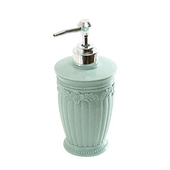

3D Carved Pattern Empty Large Capacity Lotion Dispenser Bathroom Refillable Bottle Container Pressing Type Lightweight Durable