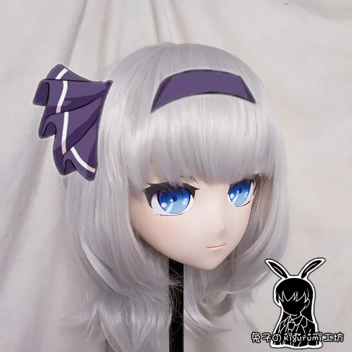 Кролик 36) кроссдресс Девушка BJD кукольная маска tōō ō проект мультфильм аниме реалистичные силиконовые Youmu Konpaku Косплей Маска кигуруми Крос