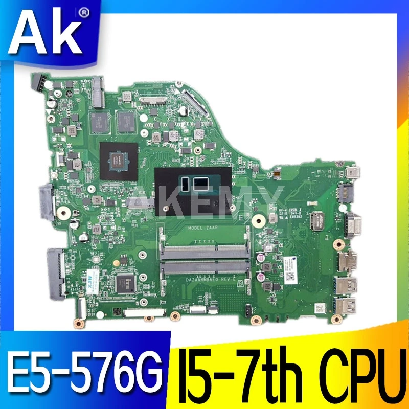Для Acer Aspire E5 576 576G DAZAARMB6E0 REV: E ZAAR Материнская плата ноутбука материнская I5 7th CPU DDR3