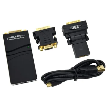 

USB 2.0 to DVI HDMI VGA converter DL-165 scheme multi-screen external graphics card