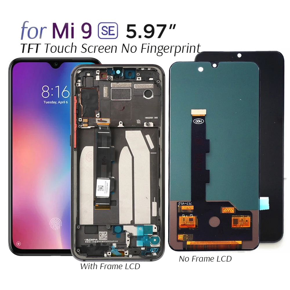 ЖК-дисплей и сенсорный экран для телефона Xiaomi Mi 9 SE M1903F2G TFT-экран замена