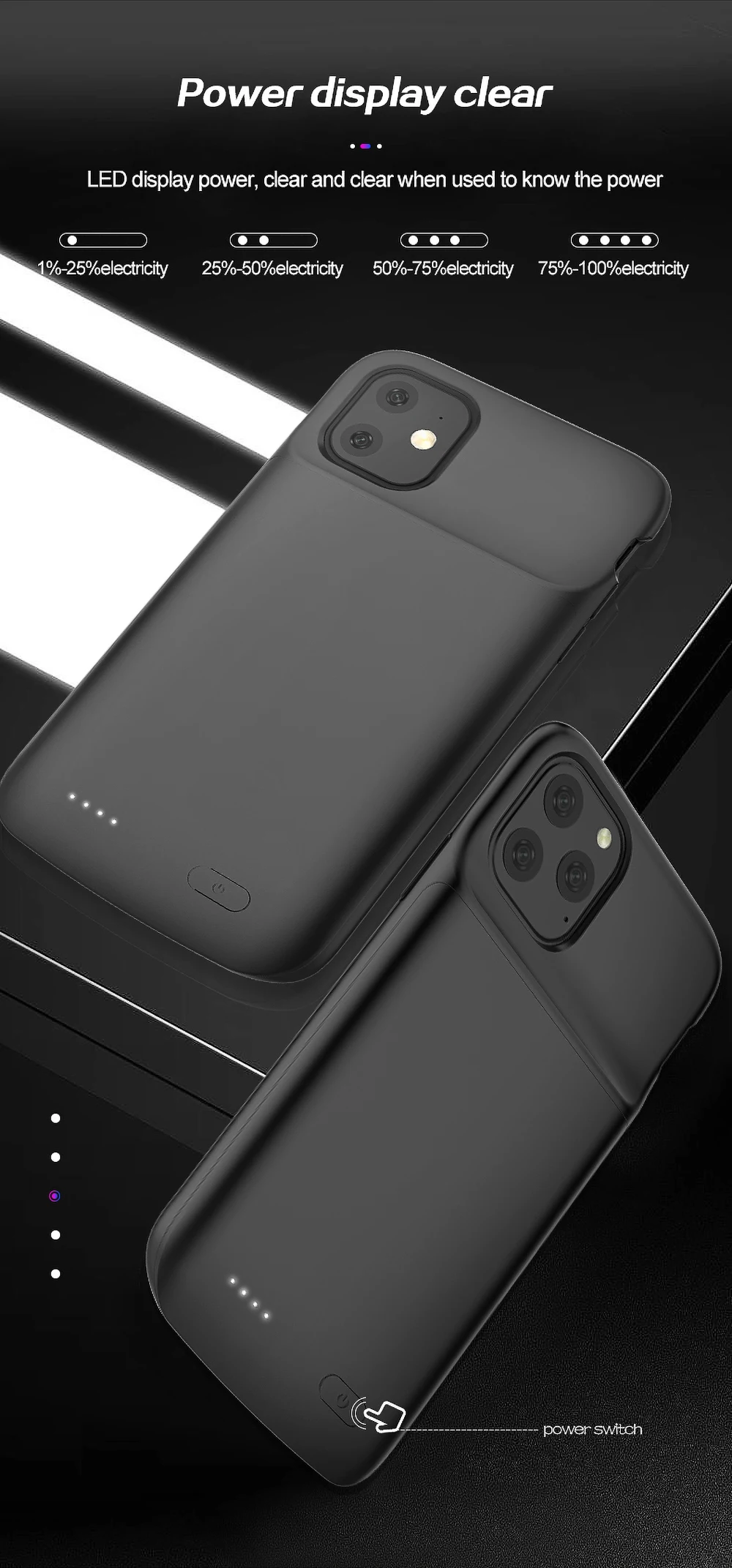 Чехол для аккумулятора для Iphone 11 Pro, чехол для зарядного устройства для Iphone 11 Pro Max, Мягкая силиконовая внешняя задняя крышка для зарядки