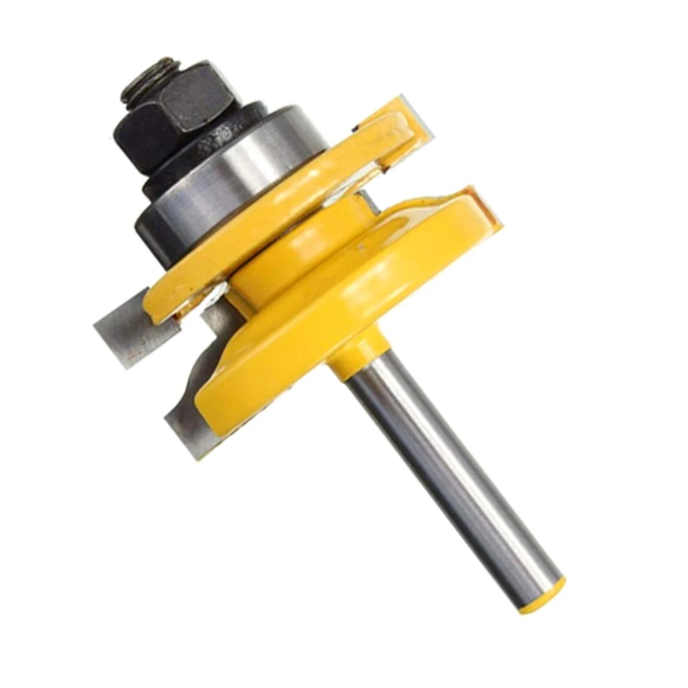 2pcs End Milling Router Bits For 1/" Shanks Tips For Woodworking Steel Carbide Tool