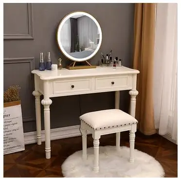 

Garden dressing table solid wood bedroom instagram famous dressing table with light simple small family dressing table