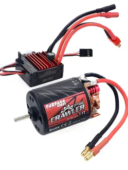 5-Slot 540 11T 13T 16T 20T щеточный двигатель w / 60A ESC для RC Redcat Volcano EPX Блэкаут XTE Traxxas TRX-4 1/10 Радиоуправляемый гусеничный автомобиль