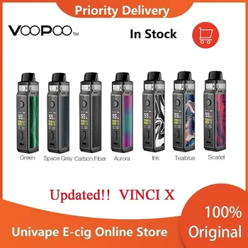 

New Original VOOPOO VINCI X 70W Pod Kit Dual-coil System 0.96-Inch Screen Powered by One 18650 Battery Vape kit vsVinci Mod Kit