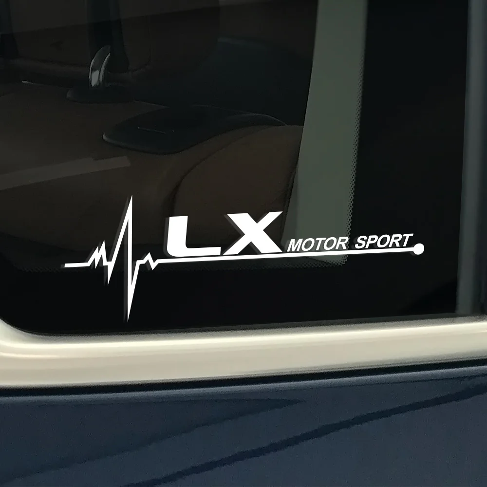 2 шт. автомобильные боковые наклейки самоклеющиеся Переводные на окно для Lexus RX 300 330 IS 250 300 GX 400 460 UX 200 NX LX LS GS ES CT200h Fsport аксессуары - Название цвета: For LX