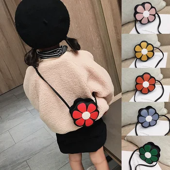 

Girls Toys Messenger Bag Cute Floral Kids Small Coin Purses Children Handbags Shoulder Bags1