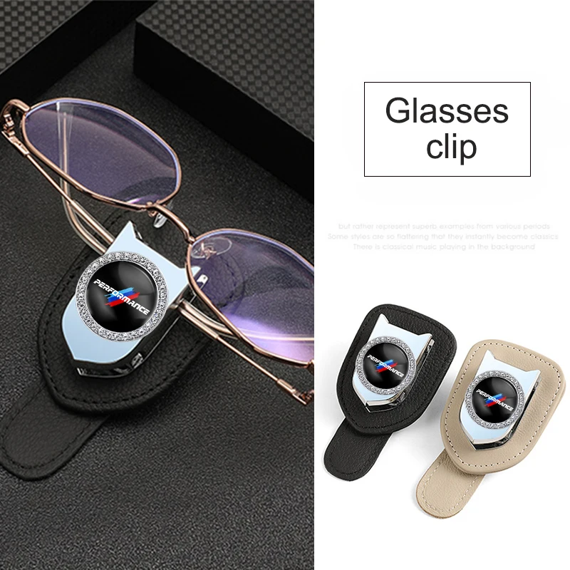 High Quality Car Glasses Storage Clip For BMW Auto Sun Visor Sunglass Eyeglass Fastener Ticket Holder Interior Accessories |