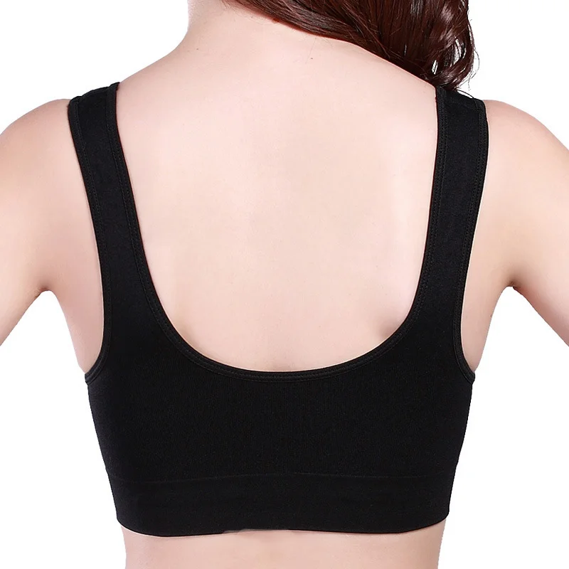 Sports XXXL 4XL 5XL 6XL Плюс размер спортивный бюстгальтер, черный белый дышащий свободный пряжа сна ежедневно Йога бюстгальтер, Женский мягкий спортивный топ