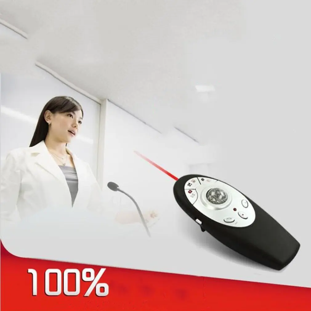 

360 Degree Wireless Presenter Laser Pointer PPT Presentation Remote Control Red Light Presentation Pointer Clip Lasers