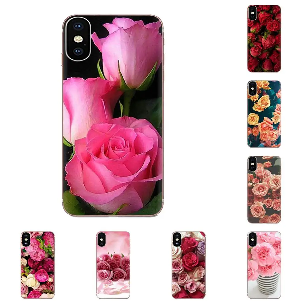 Модный ТПУ чехол для телефона Sony Xperia Z Z1 Z2 Z3 Z4 Z5 compact Mini M2 M4 M5 T3 E3 E5 XA XA1 XZ Premium Pink Flower |