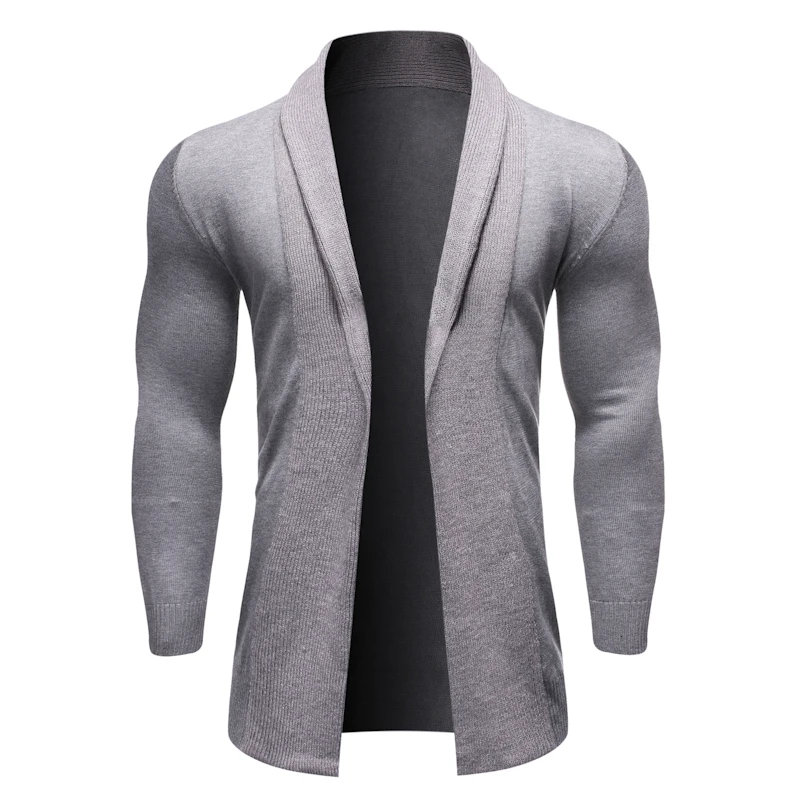 Knit Cardigan Men's Solid Color Lapel No Doors Autumn Simple Joker Sweater Jacket Warm Soft Breathable Sweater Knit Cardigan Men's Solid Color Lapel No Doors Autumn Simple Joker Sweater Jacket Warm Soft Breathable Sweater