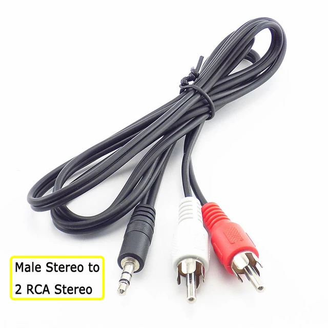 Adaptador de cable de altavoz RCA, paquete de 4 altavoces Phono