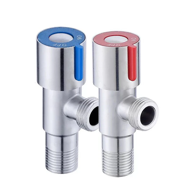 Угловые Клапаны, Матовый клапан из нержавеющей стали, аксессуары для ванной комнаты, угловой клапан для раковины туалета JA55