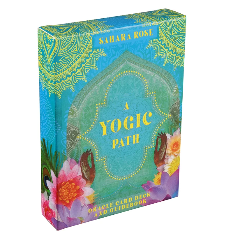 

A Yogic Path Oracle Deck and Guidebook from Sahara Rose and illustrator Danielle Noel inner wisdom and unlocking a deeper