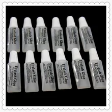 20 шт./лот Лидер продаж Модные клей для ресниц пластиковая трубка для путешествий прозрачный клей 2 мл накладные макияж ресниц инструмент