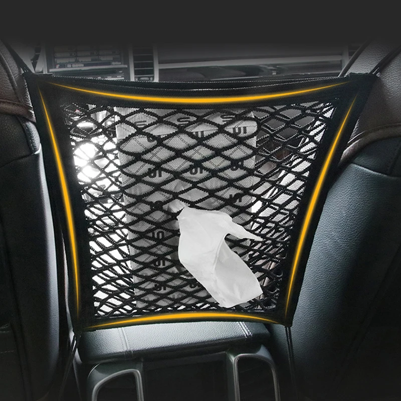 Прочный эластичный автомобильный сетчатый мешок между автомобильным органайзером сиденье между сумкой багажный Держатель карман для транспортных средств