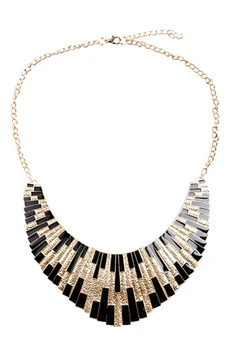 

Chain Necklace fancy Necklace Jewelry Vintage Gold Necklace Bohemian Style Woman Gift black gold