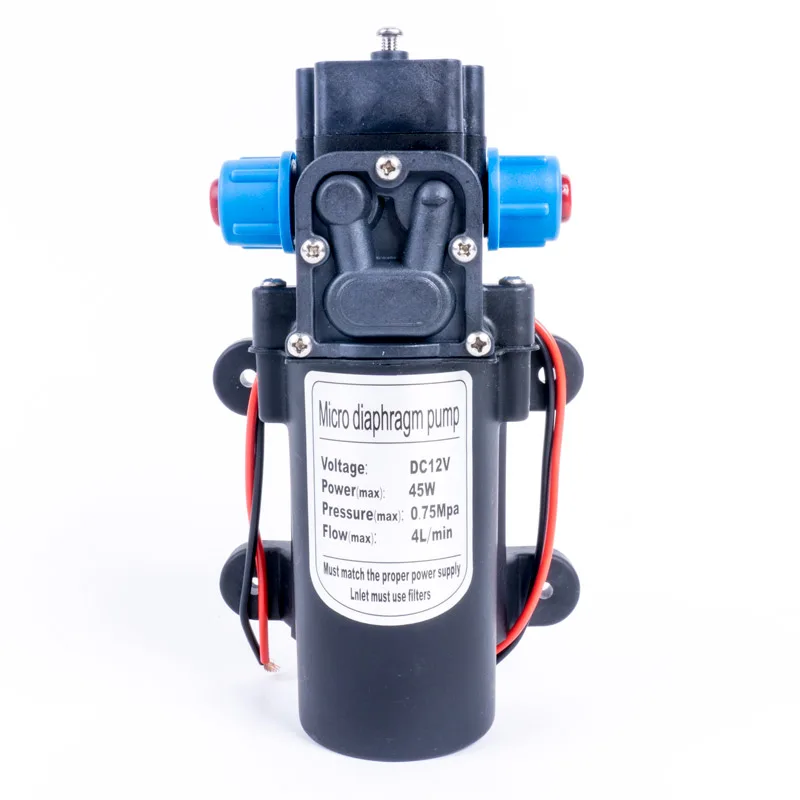DC 12V 45W самовсасывающая бустерная диафрагма водяной насос контроль обратного потока 4л/мин для мытья автомобиля