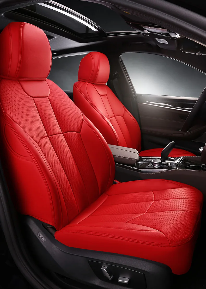Пользовательские Точные чехлы для сидений автомобиля кожаные Volkswagen UP Beetle Caddy Phaeton