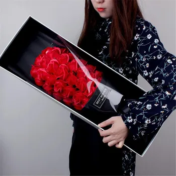 

18pcs Soap flowers Hand-made rose Christmas and valentine's day gifts Korean package bouquet of flowers To the best
