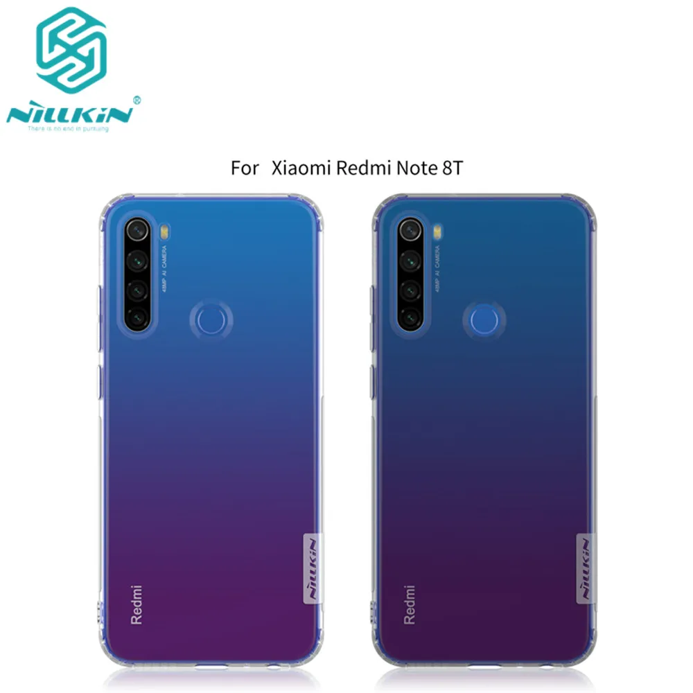 Чехол из ТПУ для Xiaomi Redmi Note 8T NILLKIN Nature прозрачный Ультратонкий чехол note 8t мягкий