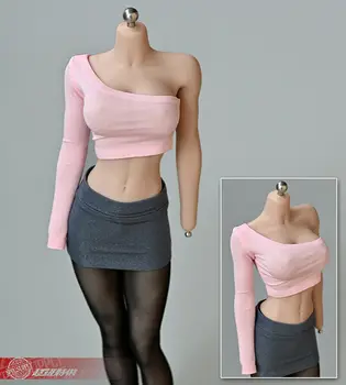 

5 Colors 1/6 Female Mini Sleeveless Vest Tights T-shirt Clothes Model Fit For 12inch TBL Figure Body Doll