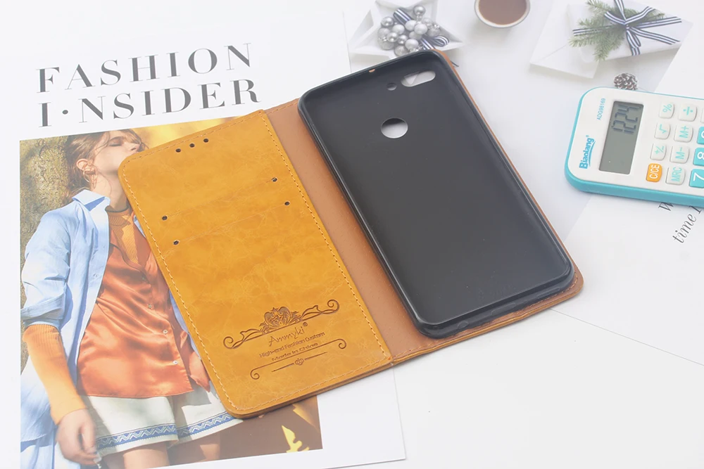 AMMYKI 5,93 'для huawei enjoy 8 plus Чехол-книжка без запаха кожаный чехол для телефона с надписью «горячий треугольник» 5,93' для huawei Y9 чехол