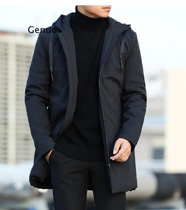 Men Jackets Autumn Winter Men's Trench Coat Men Casual Thicken Warm Hooded Jacket Male Windbreaker Outerwear Jaquet Man coat 6XL