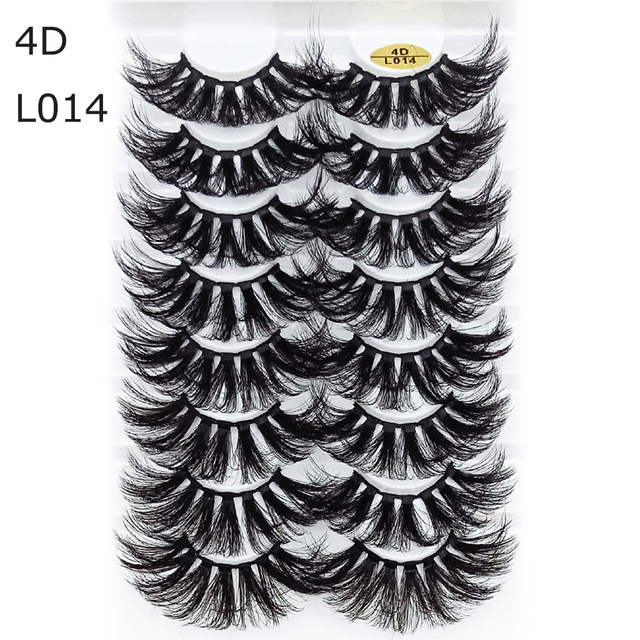 8 Pairs 3D Mink False Eyelashes Natural Wispy Fluffy Dramatic Volume Fake Lashes Extension Handmade Cruelty-free Eyelash