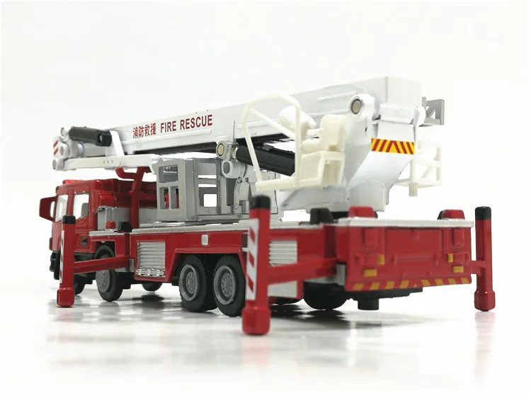 high simulation 1:50 alloy engineering vehicles Fire truck fire ladder climbing car children's toys gifts free shipping