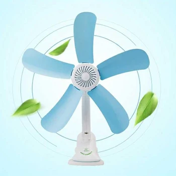 

2020 Hot Quiet 5 Leaves Electric Clip Fan Breezer Cooler Stroller Fans Electric Fan Multifunction Wall hanging Table Folder Fan