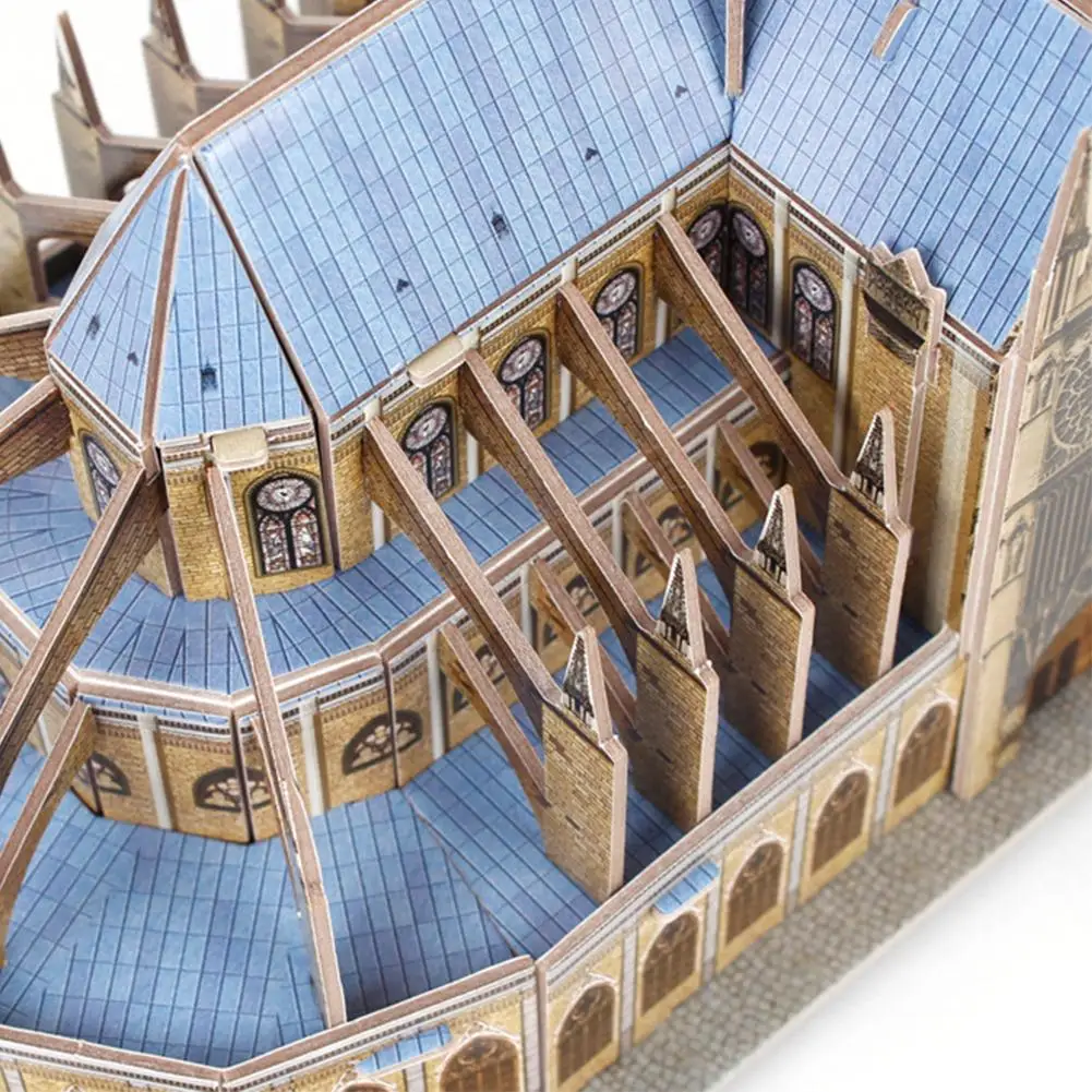 Трехмерные собранные игрушки 3D головоломки детские игрушки Diy ручной работы игрушки NotreDame собора модель бумаги собранные игрушки