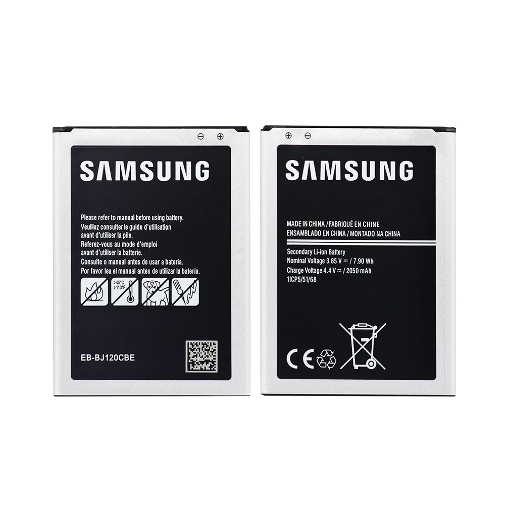 Аккумулятор для samsung J120 EB-BJ120CBU 2050 мАч для samsung Galaxy J1 J120F J120H SM-J120DS Сменный аккумулятор для телефона