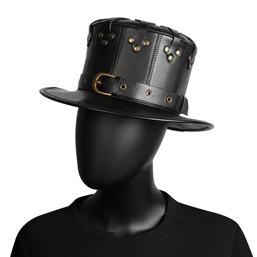 Sombrero Steampunk De Fieltro Con Engranajes Y Alas, Ajustable 56-58 Cm, Para Cosplay Y Mascaradas
