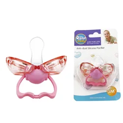 Chupetero de silicona a prueba de polvo con cierre automático para bebés, artículo personalizado, mordedor de dientes