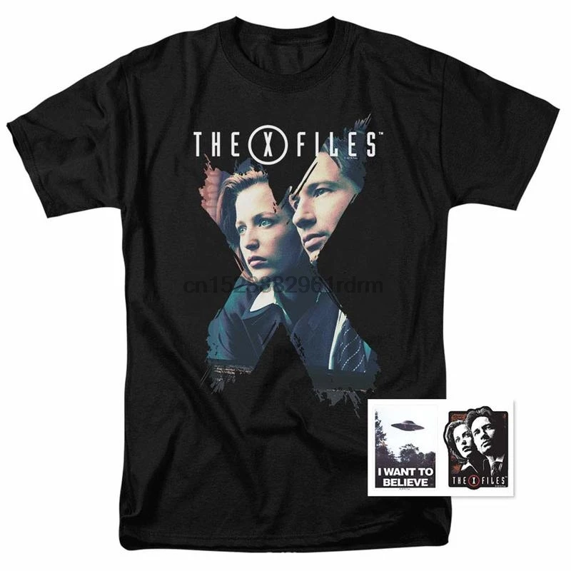 Футболка с надписью X Mulder and Scully 1438 | Мужская одежда