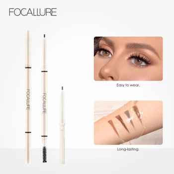 

FOCALLURE ARTIST Eyebrow Pencil 4 Colors Waterproof Long Lasting Ultra Slim Natural Circle Triangle Eye Brow Tattoo Pen