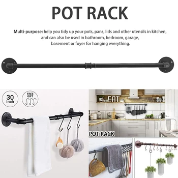 

Home Space Saving Kitchen Detachable Pan Lid Utensils Organizer Multi-Purpose Storage Modern Wall Mounted Anti-slip Pot Rack