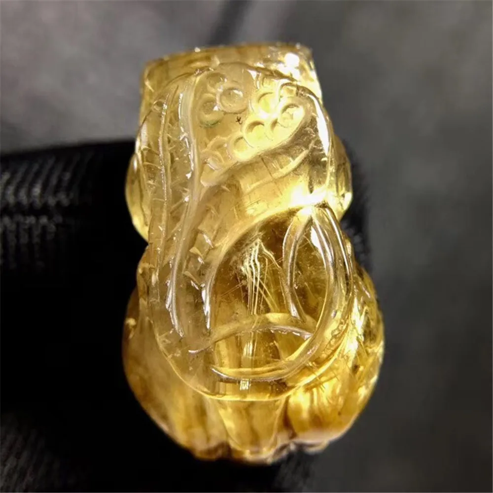 Gold Rutilated Pendant (3)