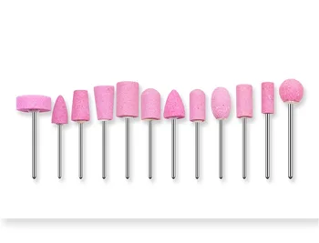 

12pcs Grinding Wheel 1/8 Mounted Stone Rotary Tool Pink Color Shank For Dremel corundum Pink