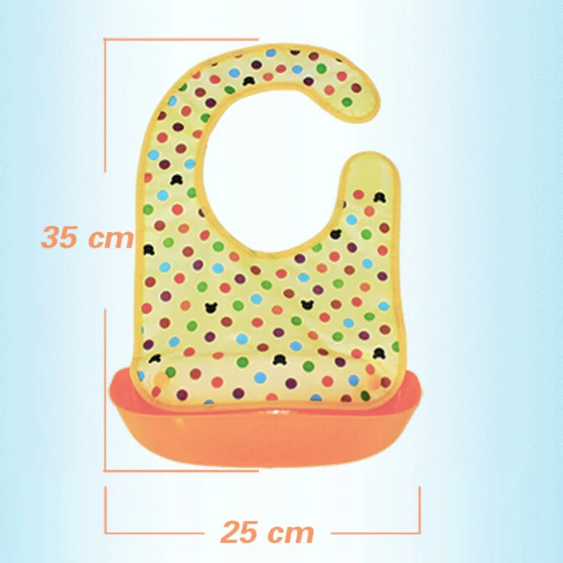 Novelty Design Cartoon Printed Kids Baby Bibs EVA Waterproof Feeding Newborn Cartoon Aprons Bibs